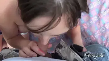 Fucking Young Chubby Sofy on a Picnic in the Woods