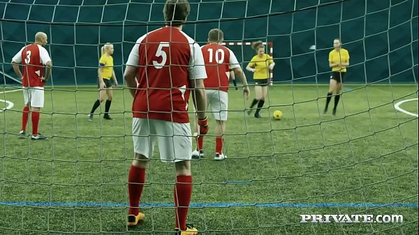 Private.com - Ana Rose & Cayla Lions Do Locker Room Orgy!