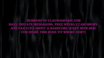 Joclyn Stone & Rebecca Love Working Claudia Marie's Huge Teats