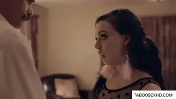 step Mom see dad cuming on stepdaughter