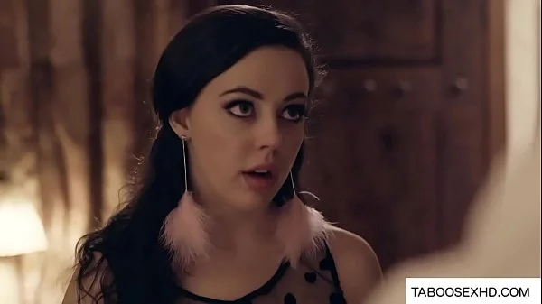 step Mom see dad cuming on stepdaughter