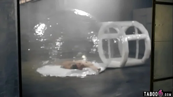 Couple locked up in future breeding pod to reproduce