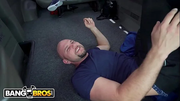 BANGBROS - Skinny Blonde PAWG Aspen Celeste and Jmac Doing Yoga On The Bang Bus