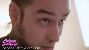 Sabrina Sabrok huge tits blonde bombshell fucking in the ass and sucking dick