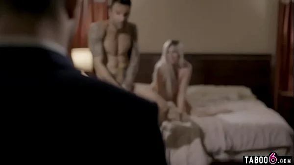 Coworker tricked into cheating with his busty wife