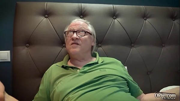 Big natural boobs teen gets fucked by grandpa