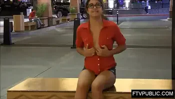 crazy 18 teen in the mall