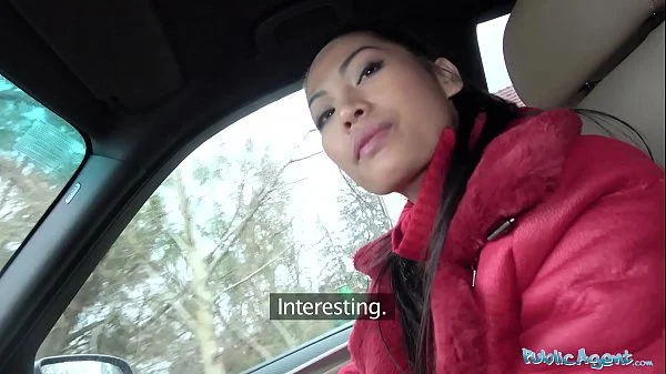 Public Agent Big tits Thai lady loves to suck and fuck cock