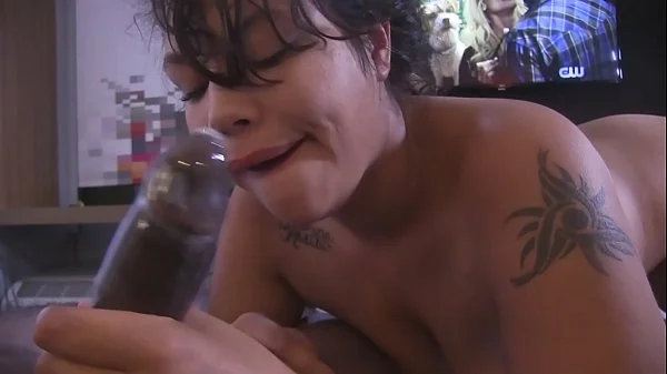 Latinas Blaze & Bianca Sucking off their Boss Cock