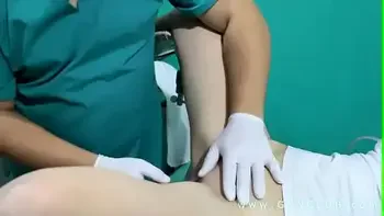 Orgasm on gyno chair
