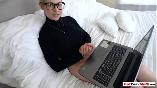 Annoyed cougar stepmother fucks her innocent stepson