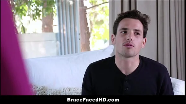 Tiny Blonde Teen StepSister With Braces Sex With StepBrother Before h. Graduation