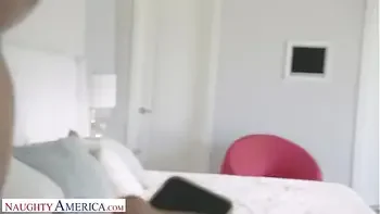 Naughty America Hot Brunette takes cock from friend's !