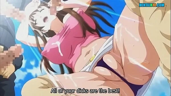 boyfriend loves to see his girlfriend being fucked by a group of workers - Hentai