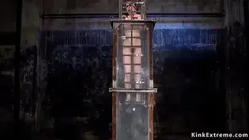 Tied up slave suffers water bondage