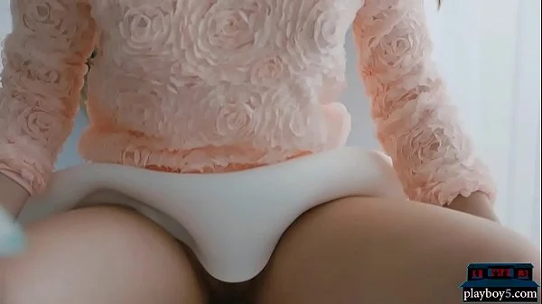 Big natural tits teen beauty Kay Jay hot striptease