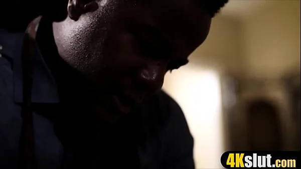 Petite Piper Perri gets impaled on a huge black dong