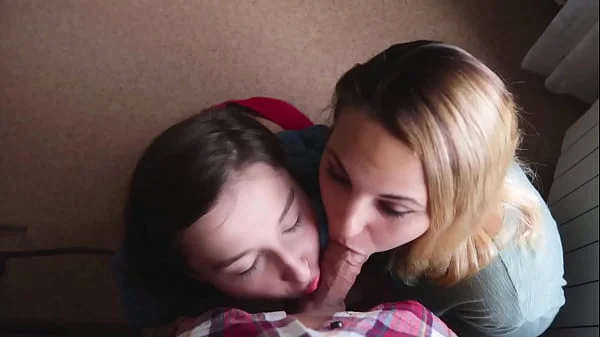 THREESOME WITH NEIGHBORS IN THE SHARED KITCHEN IN THE HOSTEL