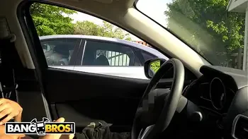 BANGBROS - Hipster Chick Catches Me Flashing Dick In A Parking Lot