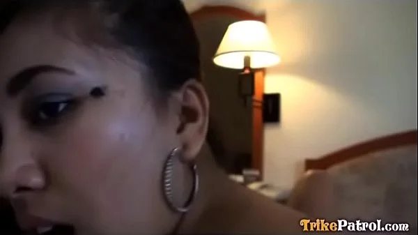 Two horny Filipina babes team up for threesome with one lucky white guy on vacation