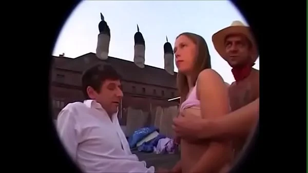 A horny piss orgy on a warm summer evening