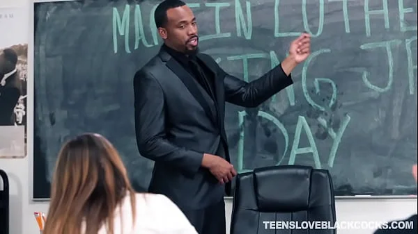 Horny student fucked by black teacher