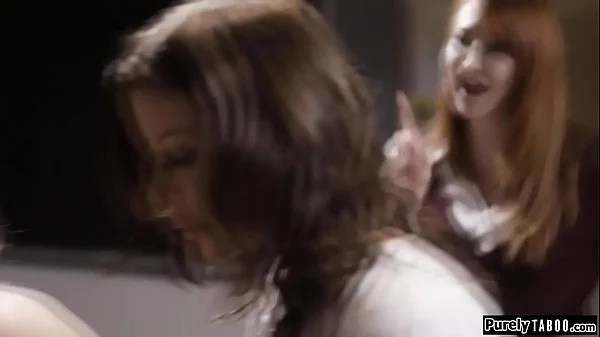 Teacher demand sex from stepmom and teen