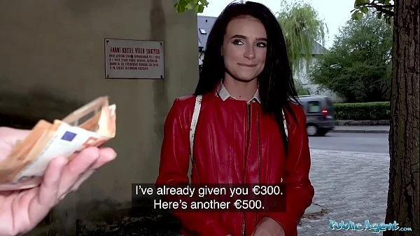 Public Agent Rip my nylons and fuck my pussy hard outside