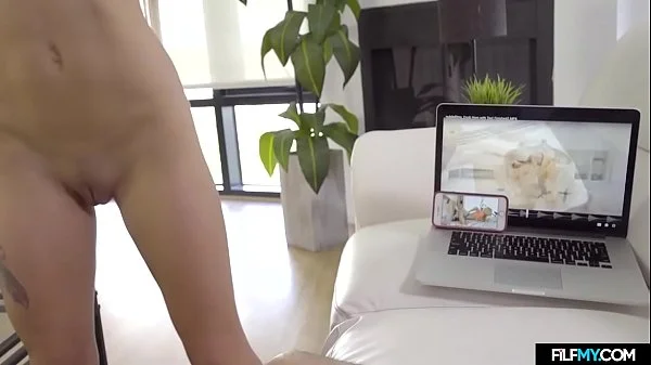 step Sister helps her to masturbate