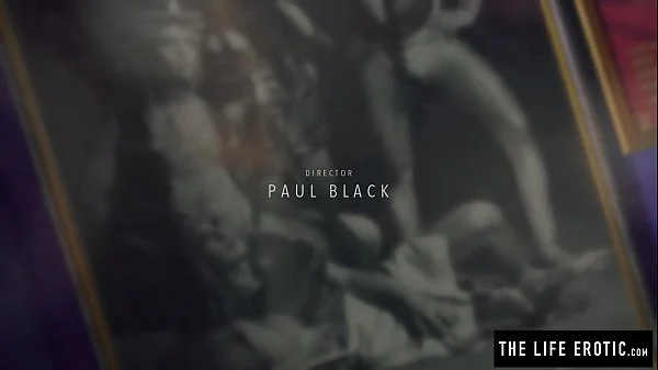 Milf with hairy pussy and puffy nipples masturbates with a lollipop