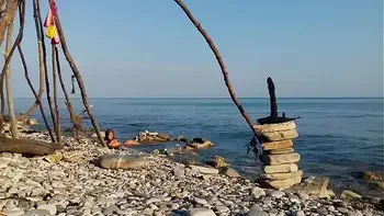 Cosplay Moana XXX - Nude Girl Outdoors Masturbation and Fuck Dildo