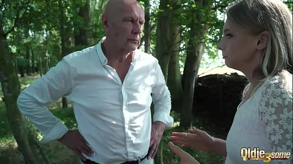 Old guys fucks teens hardcore ends with a wet cumshot in mouth