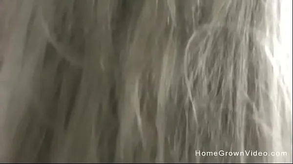Slutty blonde mature gets filled up with a creampie