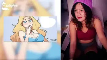 DERPIXON PARTY GAMES HENTAI REVIEW REACTION RATING - ExotiqFox Solo Gooner Girl Masturbation