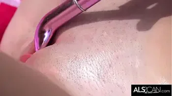 Lena Anderson Massages Her Clit with Vibrator to Orgasm