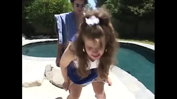 Chubby cheerleader  with huge boobs Tessa sucks and fucks big cock