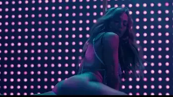 Jennifer Lopez stripping - HUSTLERS - highlights, ass, crotch, pole dance, legs spread, gyrating - JLo
