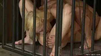 Blonde lesbians in live show tormenting