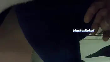 My Wife Let Older Unknown Man to Touch her Pussy Lips Over her Spandex Leggings in Subway