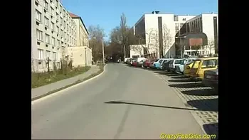 Huge fountain of piss flowing