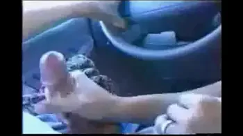 Blowjob in a moving car