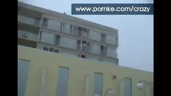 two girl licking in public