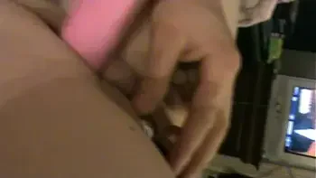 Wifey getting off with her favourite toys