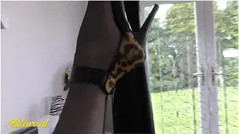 Horny Granny Claire Knight Squirts All Over Her Bed