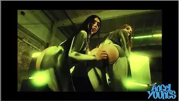 Futuristic Cyber Truck Threesome With Angel Youngs And