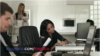 Hard Double Penetration With The Busty Secretary