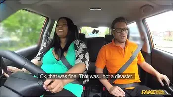 Busty Cookie And Ryan Ryder - Ebony Bbw Takes Off Her Big Panties And Has Sex In A Car