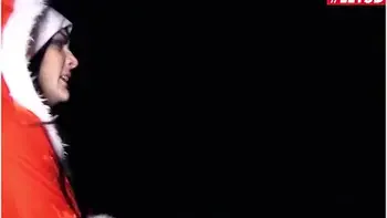 Petite German Girl Lullu Gun Offers Her Mouth And Pussy During Christmas