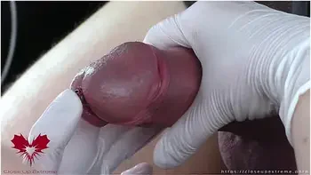 Perfect Extraction Of Sperm Directly From The Urethra. Close-up Of The Glass Straw Sounding