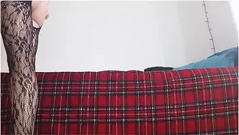 Mila Lewis - Try On - Ass And Crotchless Sexy Black Lingerie